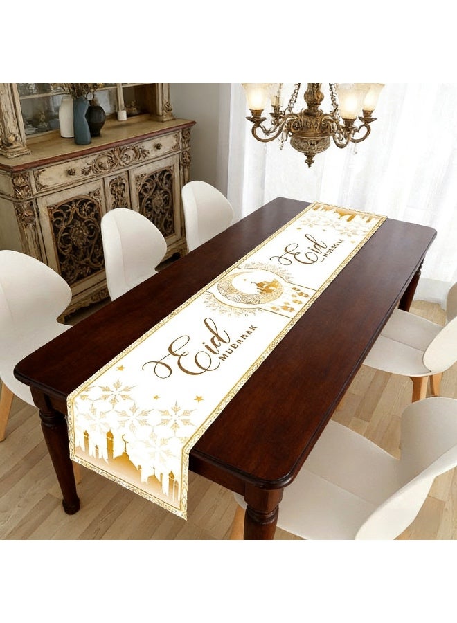 Ramadan Mubarak Table Runner Table Decorations - Ramadan Mosque Lantern Islamic Happy Ramadan Mubarak 2026 Party Supplies Decorations - Image 4